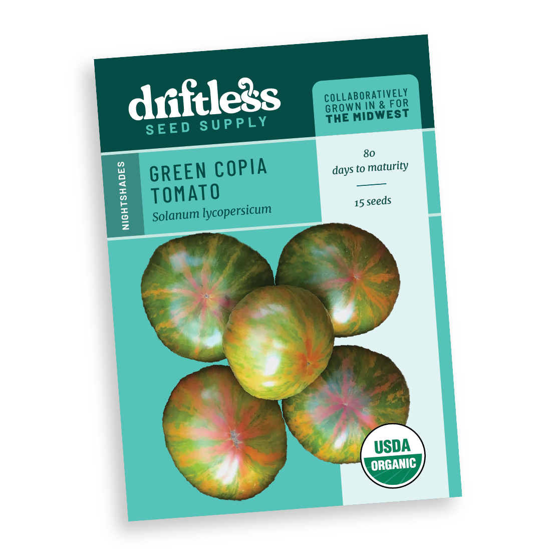 Green Copia Striped Green and Pink Slicer Tomato