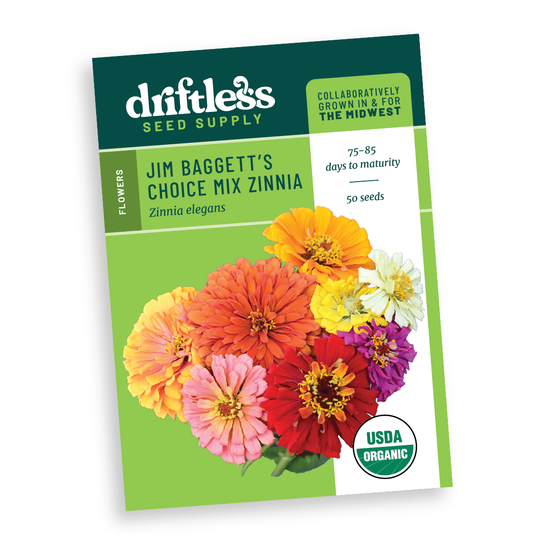 Jim Baggett's Choice Multicolor Zinnia Mix